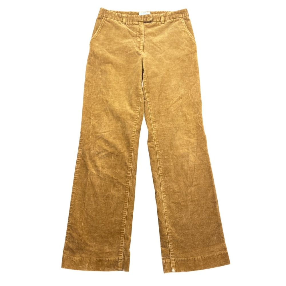 Brooks Brothers 346 Camel Brown Corduroy Straight Leg Stretch Pants Size 8